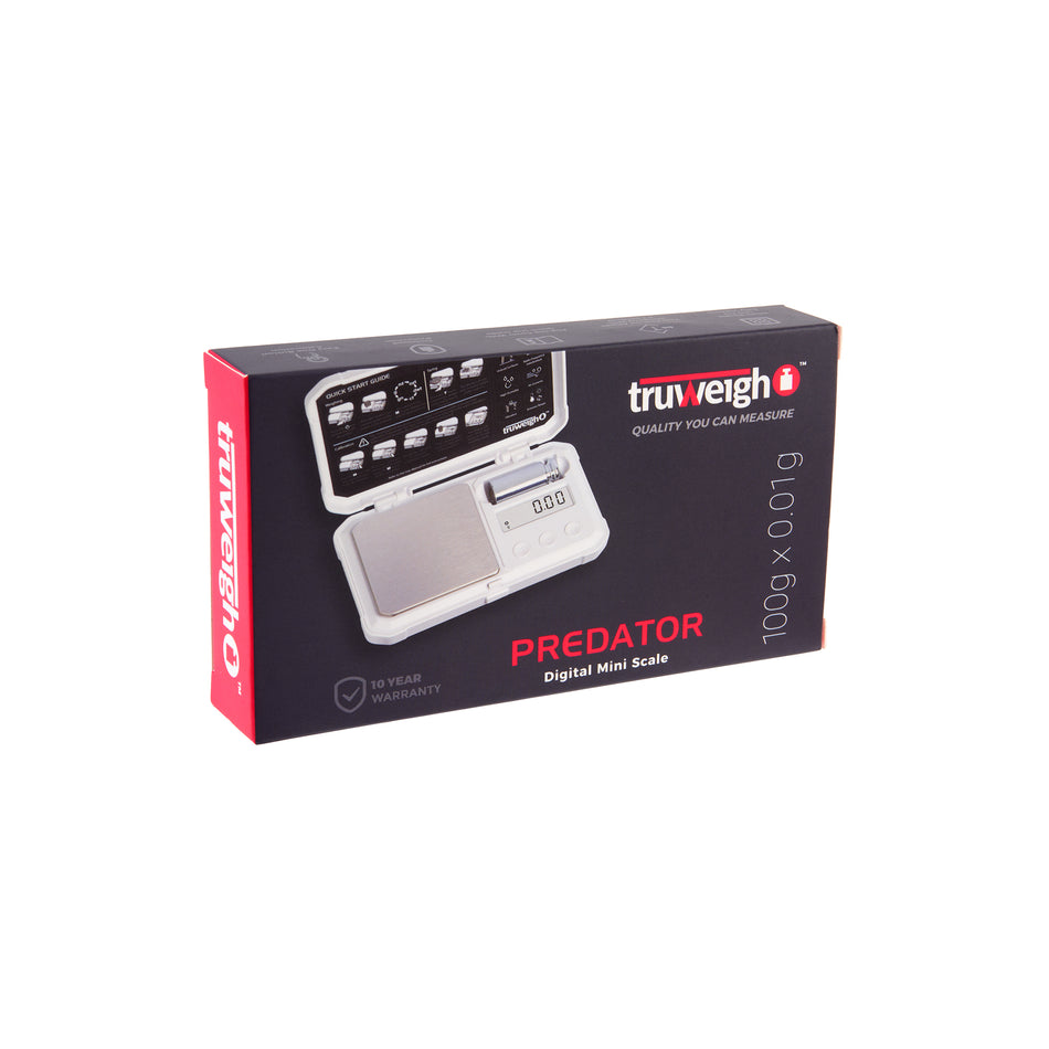 Truweigh Predator Mini Scale with Weight – 100g x 0.01g